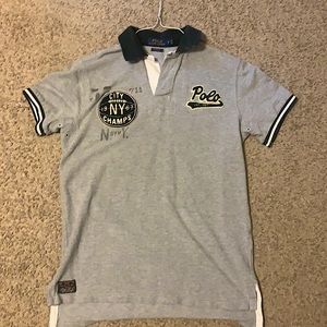 Grey vintage polo adult s
